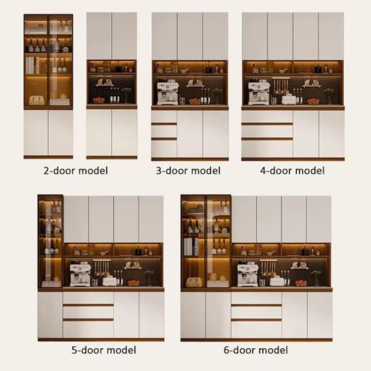 2-6 door combination dining cabinet1